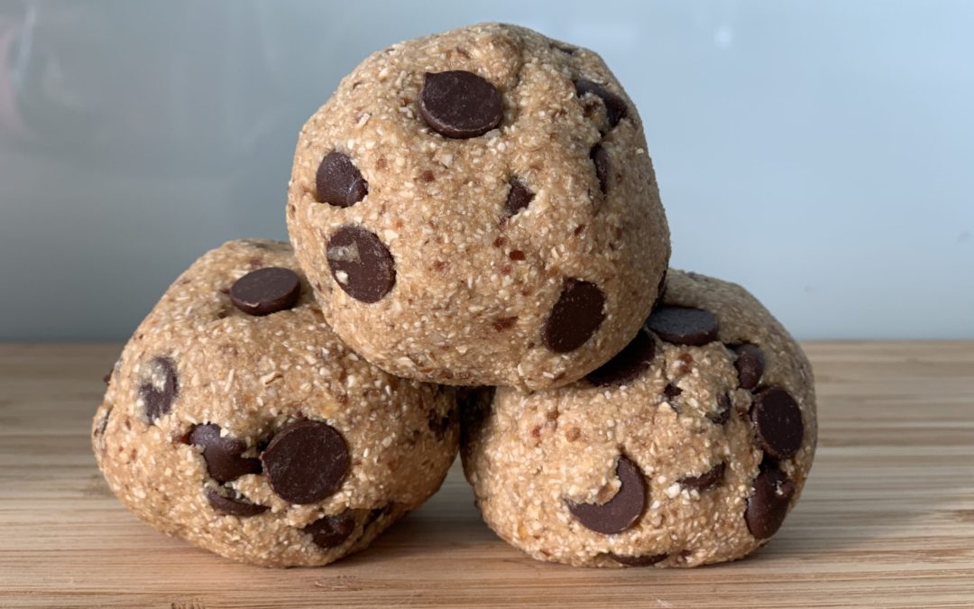 Choc chip cookie dough balls